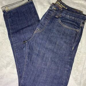American Eagle Outfitters Selvedge Original Taper Buttonfly Jeans